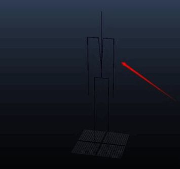 Maya视图区展示导入后的BVH动作效果，角色正在进行动态演示