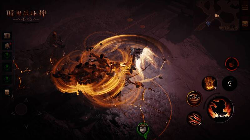 玩家在战场中激烈对战，双方阵营剑拔弩张，场景中旗帜飘扬