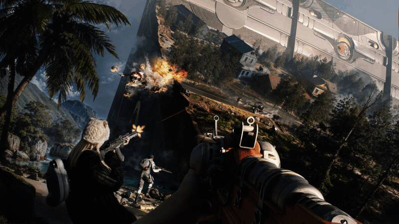 《The CUBE》游戏场景展示一个可变形的空间结构，玩家在其中进行探索