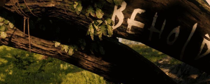 布雷斯韦特庄园位置示意图，显示树下藏有物品