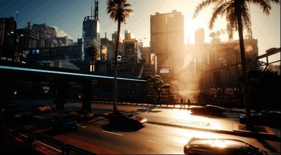 《赛博朋克2077》城市景观与角色装扮展示