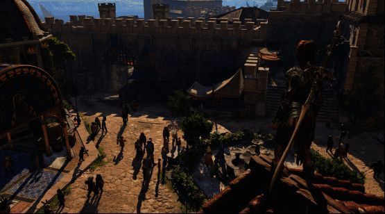 《博德之门3》多人互动与战斗界面截图