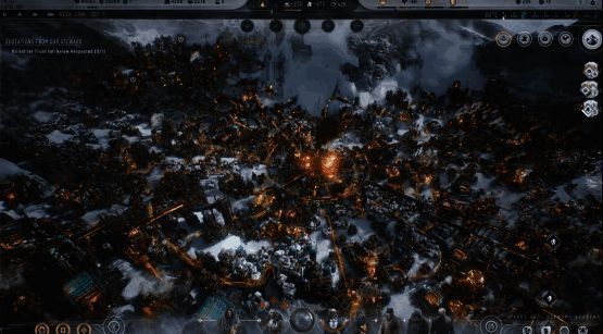 《冰汽时代2》城市规划与生存压力界面展示