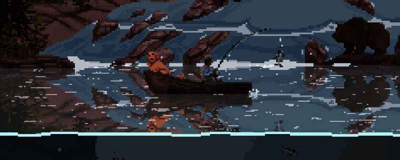 游戏中钓鱼界面展示，显示当前钓到的鱼的大小及类型