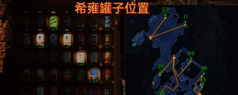 易拉罐分布地图一：详细标注各个点位