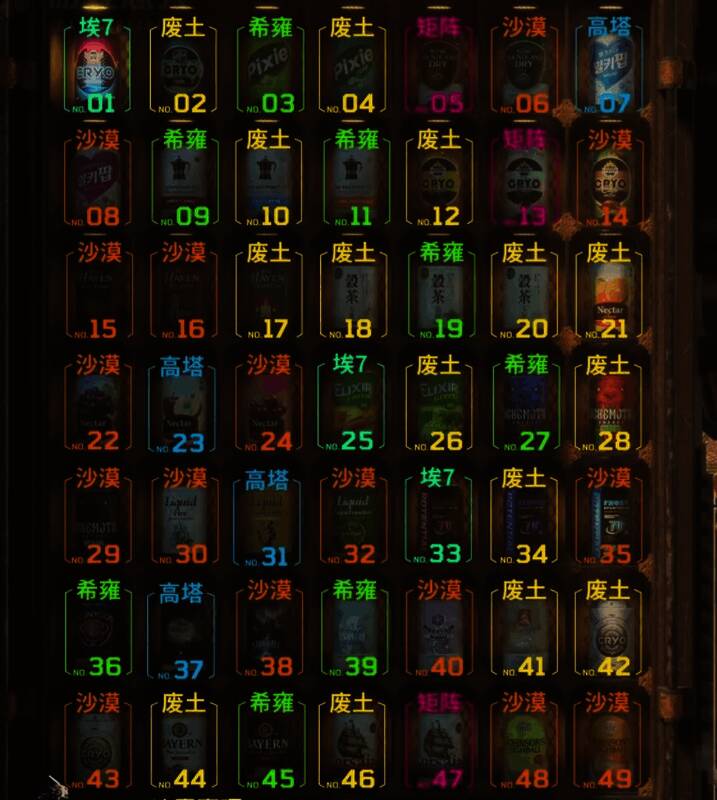 易拉罐分布地图二：涵盖多个隐藏点位