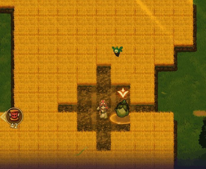 角色在草丛中发现多个果子，背包中显示拾取成功