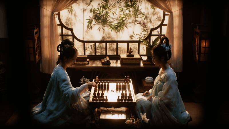 角色手持密信神情凝重的画面