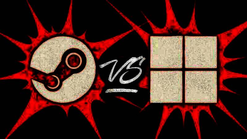 SteamOS与Windows帧率对比图，清晰显示各游戏性能差异