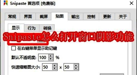 Snipaste软件图标展示，鼠标悬停在右键菜单上显示‘首选项...’选项