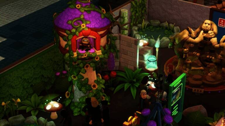 奇幻主题展区整体效果图，呈现焕然一新的博物馆面貌