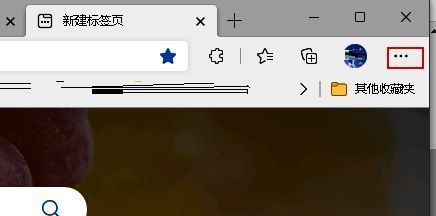 Edge浏览器右上角三点菜单展开状态截图
