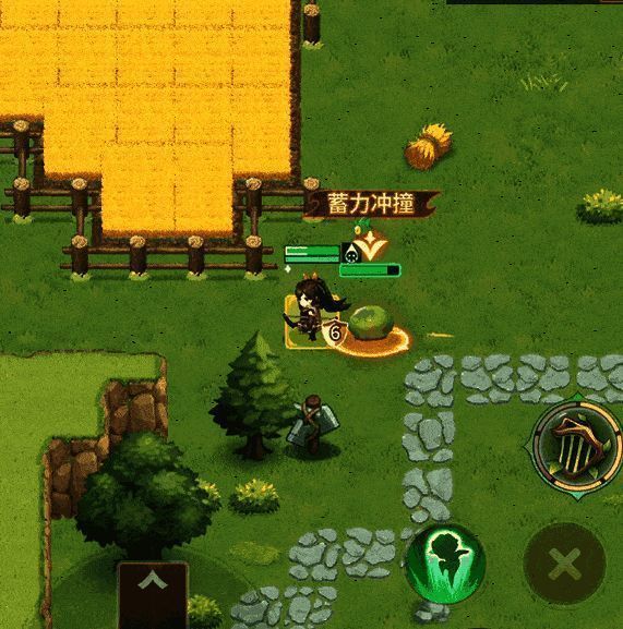 游戏中角色在网格地图上移动并切换战斗状态的动态演示