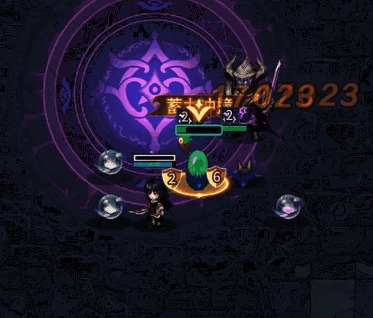 怪物即将发动攻击，地面亮起红色预警光效