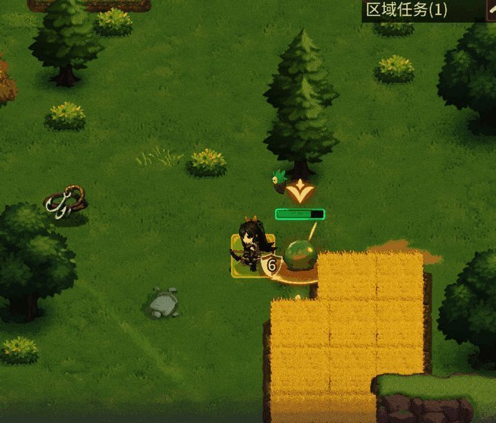 观察模式下高亮显示即将受到攻击的区域