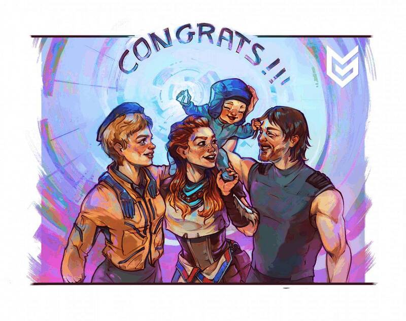 《羊蹄山之魂》游戏角色与《死亡搁浅2》世界观融合概念图