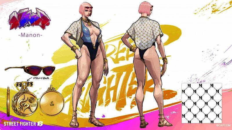 角色泳装造型概念图二：动感十足的夏日装扮