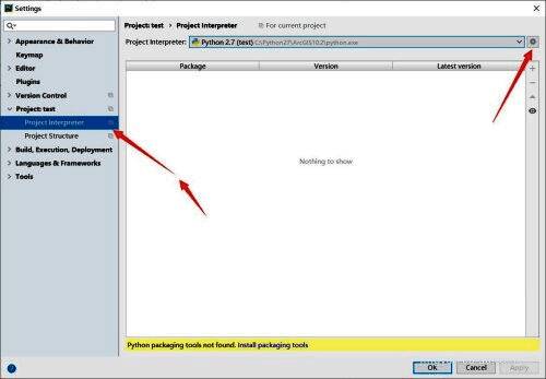 添加解释器窗口中Base interpreter选项旁边有省略号按钮，提示用户可选择新版本Python