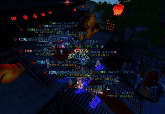 《天下》手游止战之殇丶势力成员集体发言截图，成员表达对未来游戏生活的期待