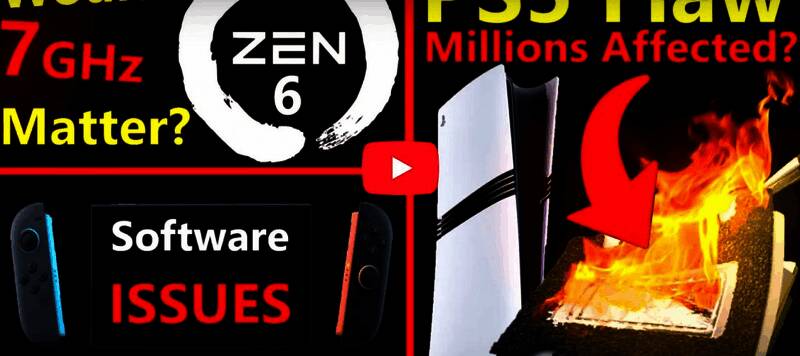 PS5主机内部液态金属泄漏模拟图，显示液态金属在长时间使用后向下聚集的情况