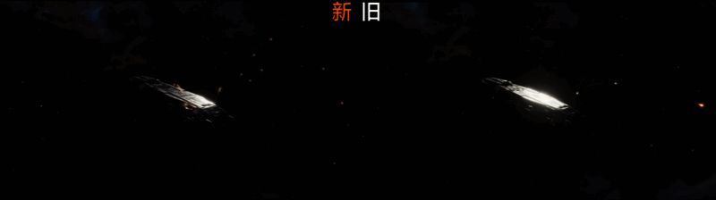 多枚导弹在太空中交织出复杂轨迹，如同宇宙星空的画作