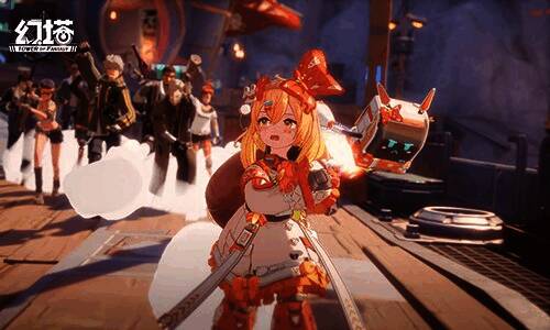 限定拟态角色胡萝贝手持武器‘耳光’，表情俏皮可爱