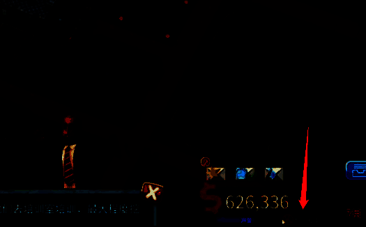 游戏界面截图，角色下方显示血量条，上方为金币数量