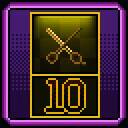 角色展示页面显示已获得发型数量及对应成就图标