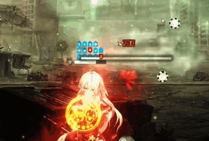 A2与队友协同作战，身后有治疗角色为其提供生命恢复支援