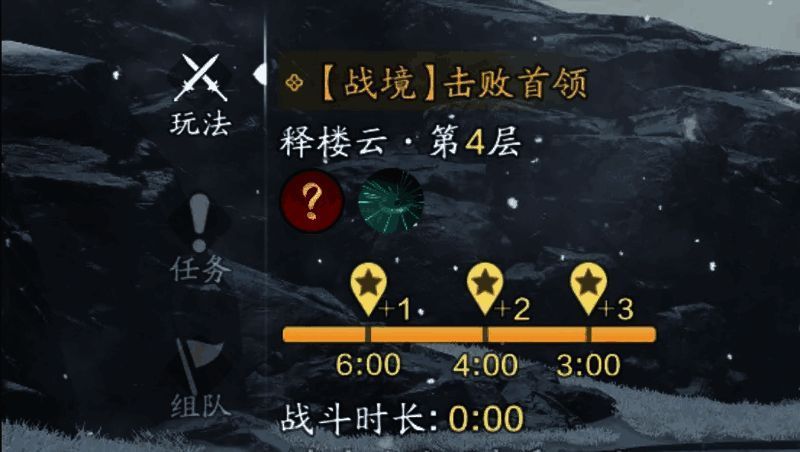 《天涯明月刀》战境试炼规则说明图，详细列出各层挑战机制与奖励设定