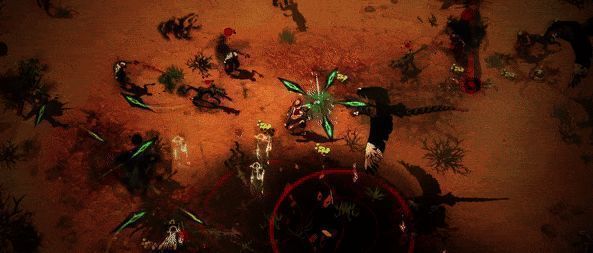 主角使用不同武器作战的画面拼接，包括刀剑、大钟与手枪