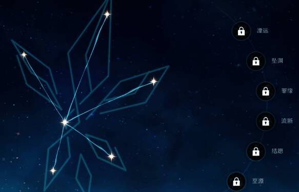 丝柯克命之座界面，展示各命座加成效果及解锁条件