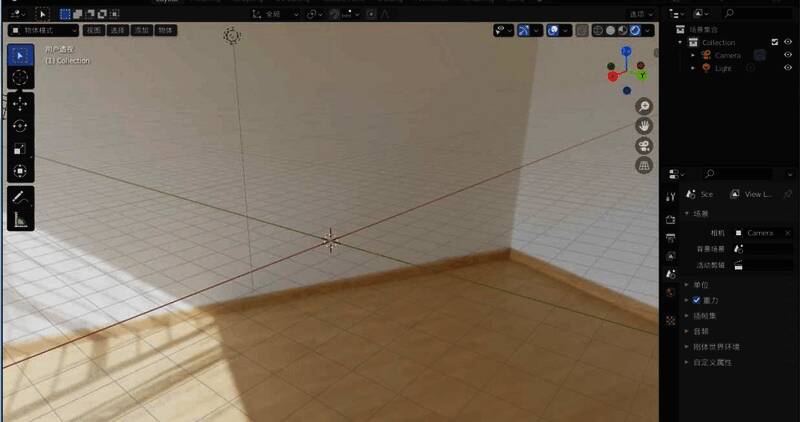 Blender软件添加菜单选项展开示意图