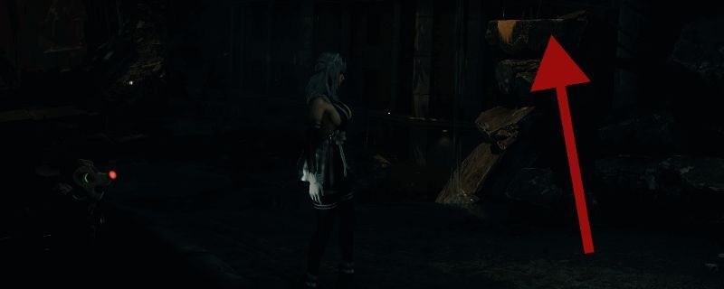 游戏主角从水池边缘起跳动作特写，背景可见顶部平台轮廓