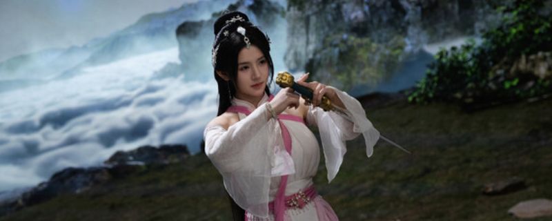 游戏场景展示，古风修仙世界中的角色互动画面