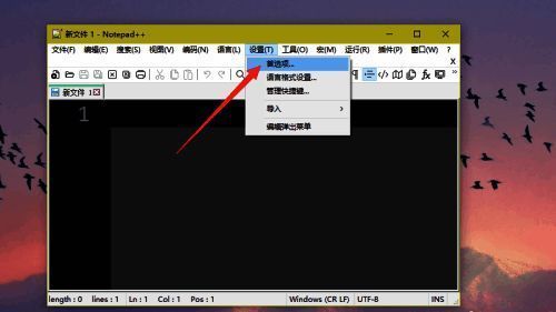 首选项常用设置界面，显示状态栏选项清晰可见