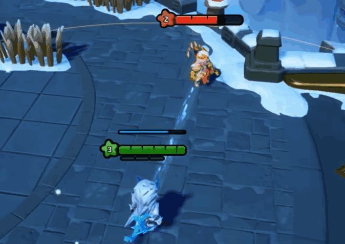 冰夷释放普通攻击，白龙气息喷涌而出，造成范围伤害