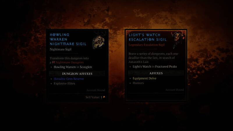 恶梦地城新词缀系统界面展示