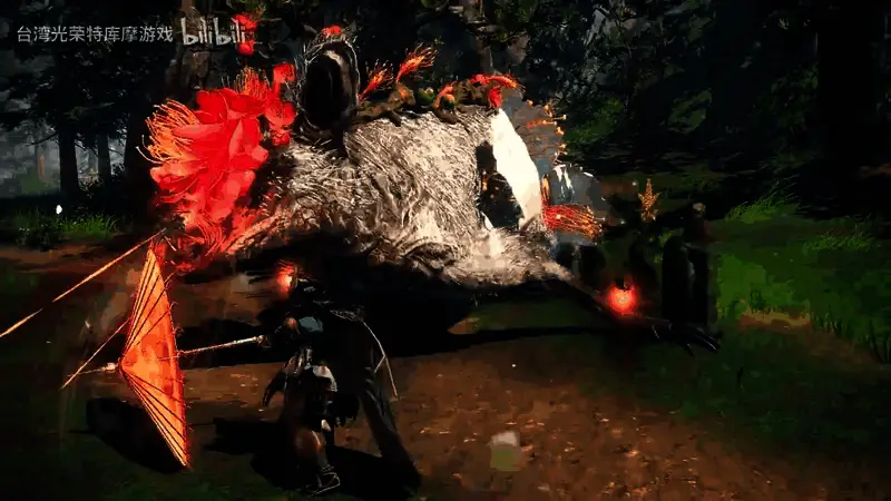 《狂野之心S》战斗场景，角色正准备发起强力斩击