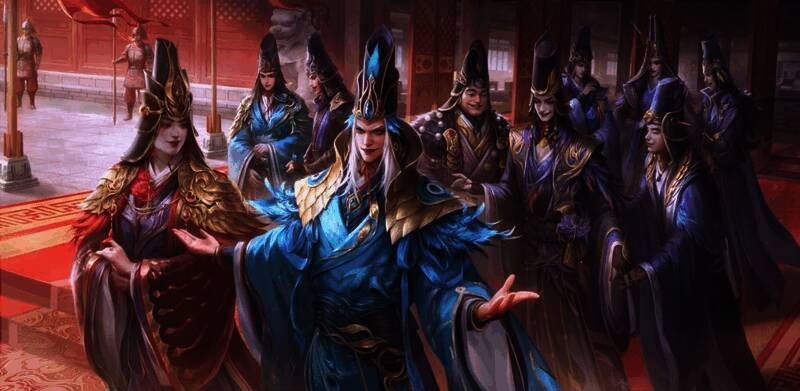 十常侍皮肤合图，五位角色各具特色，细节精致