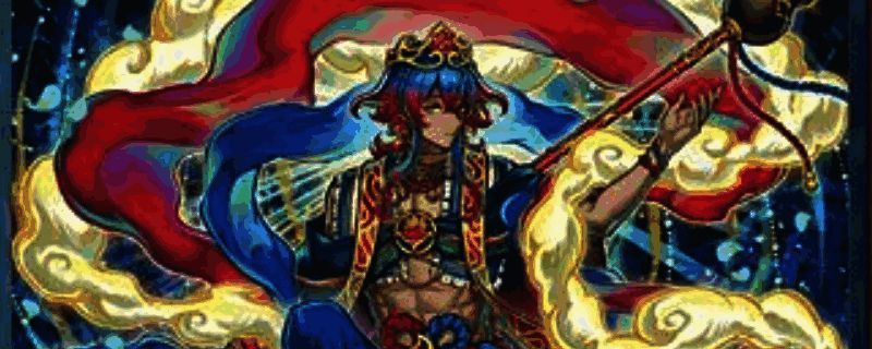 游戏王MD绚岚卡组核心组件展示，多张三色魔法陷阱卡构成卡组中枢