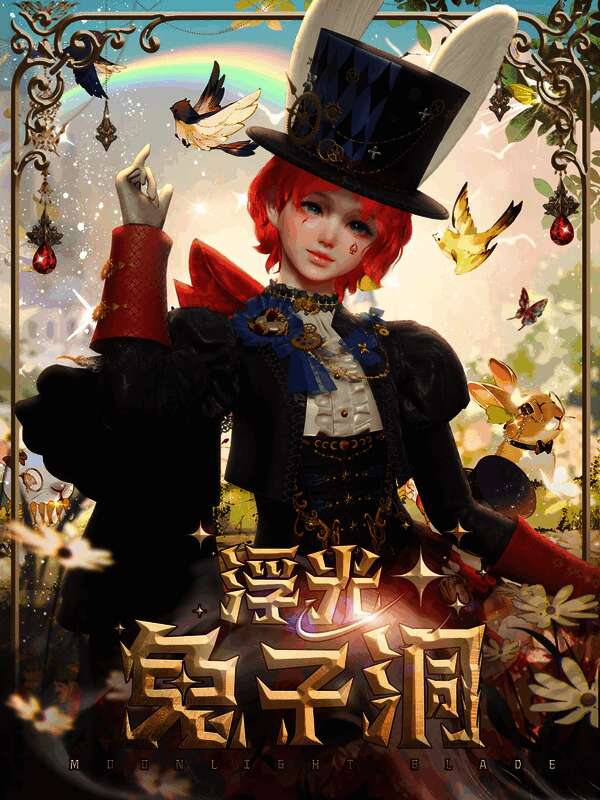 男性角色身着深蓝马甲配红衬衫，腰部齿轮装置精致逼真，整体造型充满蒸汽朋克气息