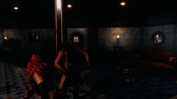 角色手持武器激烈交火，场面火爆