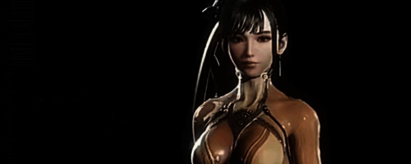 《剑星》中角色穿着活肤紧身服的展示画面，贴身设计凸显角色线条，风格简约但不失科技感