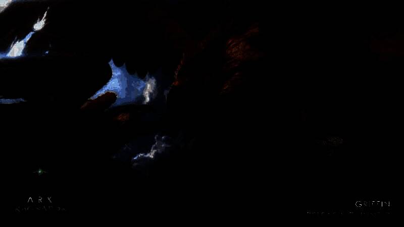 仙境地图中绚丽的极光与火山爆发特效，展现极致视觉盛宴