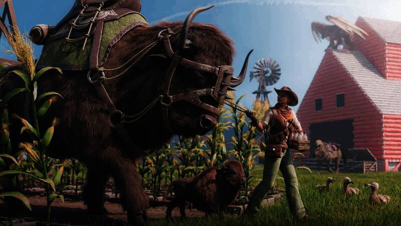 红杉森林场景细节高清展示，光影交错营造神秘氛围