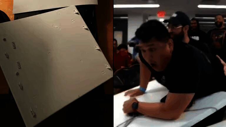 选手Shin Paulo在比赛中专注对战，背景可见PS5主机及比赛设备