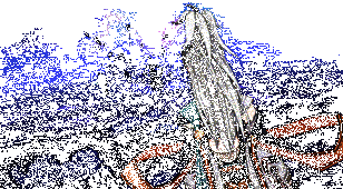 主角初入灵界震惊场景，周围环境阴森诡异