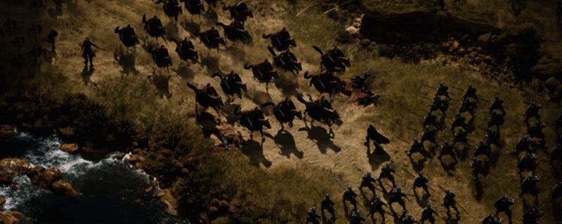 《权力游戏：征战维斯特洛》游戏界面展示，画面呈现中世纪战场与城堡布局