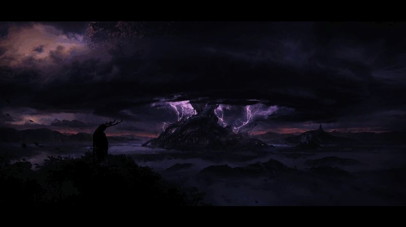 游戏角色互动画面，展示多个独特种族形象